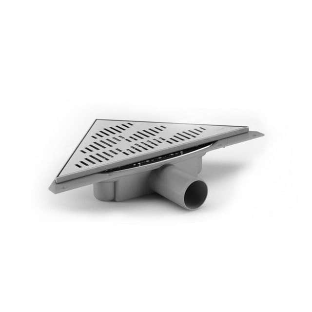 Purus Corner Twist - Lav Sideutløp Krom / 50mm Purus Slukrenne GRO-3401899