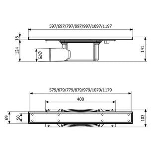 Purus Line Tile Insert - Gavlutløp