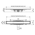 Purus Line Tile Insert - Lav Sideutløp