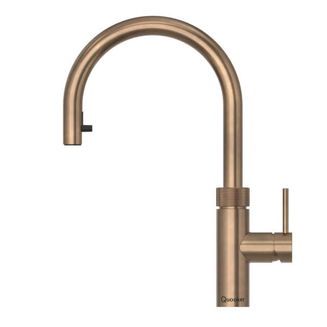 Quooker Flex alt-i-ett kjøkkenarmatur med uttrekksslange Aldret messing / PRO3 Quooker Kjøkkenarmatur BUN-Q212090702
