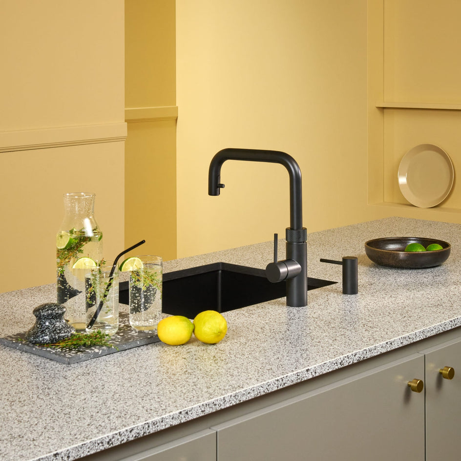 Quooker Flex Square Kjøkkenarmatur med uttrekksslange Quooker Kjøkkenarmatur