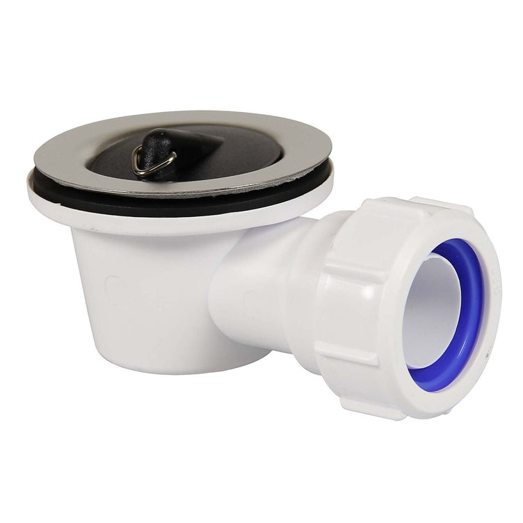 Reservedel: Altech Badekarventil med albue Ø70x32mm