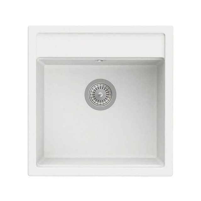 Roca Helsinki Quarzex Kjøkkenvask Hvit / 43.5 cm Roca Kjøkkenvask DAL-1395706