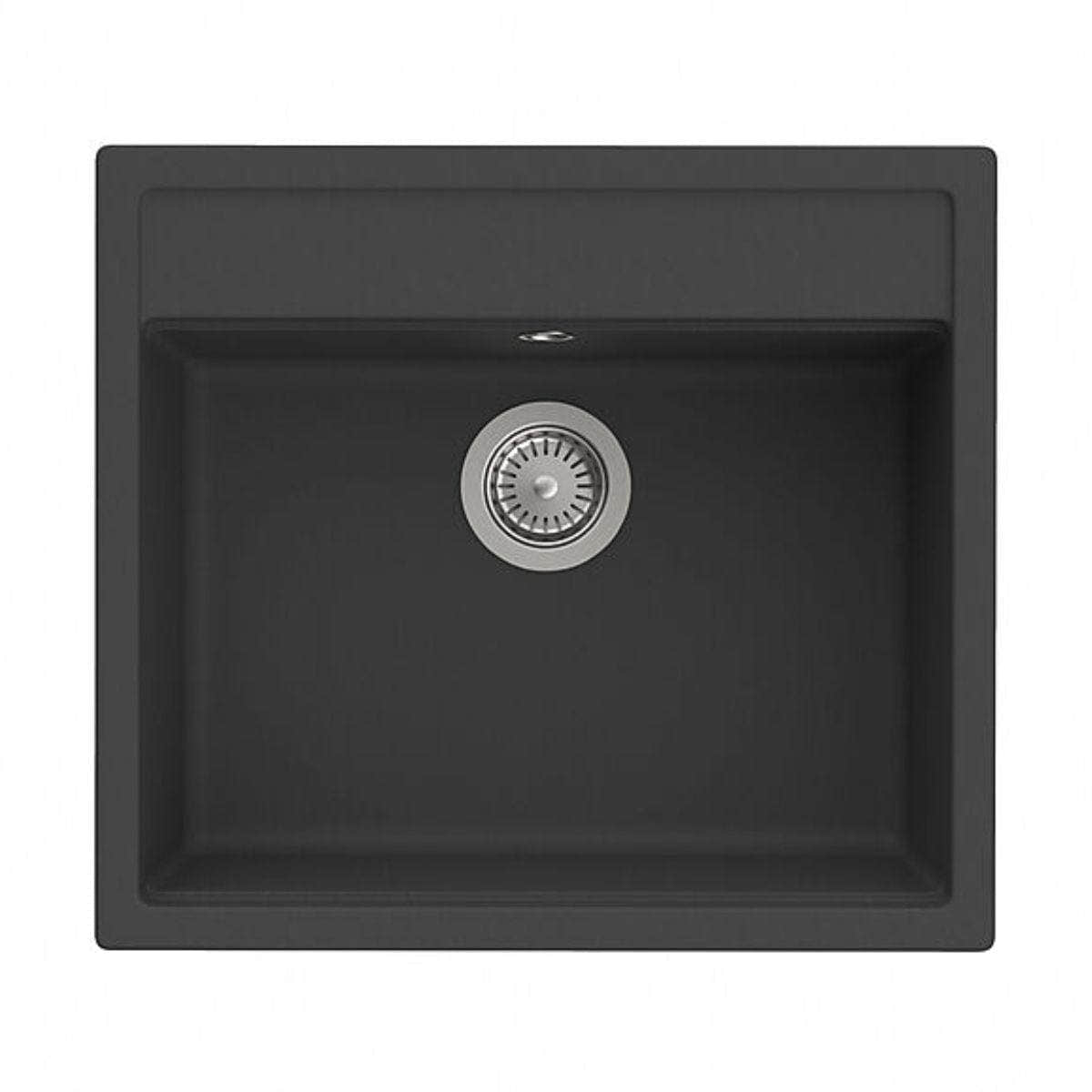 Roca Helsinki Quarzex Kjøkkenvask Svart / 51.5 cm Roca Kjøkkenvask GRO-1395703