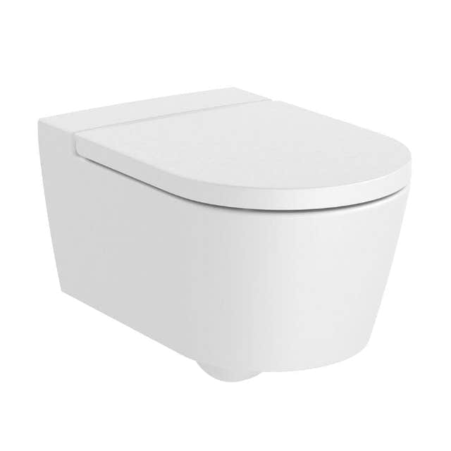 Roca Inspira Rimless Veggskål uten sete Hvit matt Roca Vegghengt toalett DAL-1365527