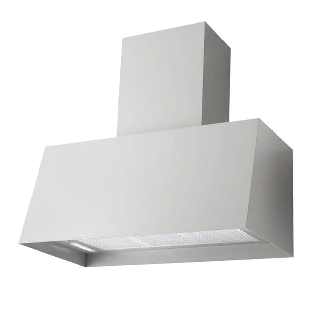 RørosHetta Grue lav Sense Veggh. Børstet stål / 80x37 cm m/kanal / Normalventilasjon RørosHetta Kjøkkenvifte RO-202410-N