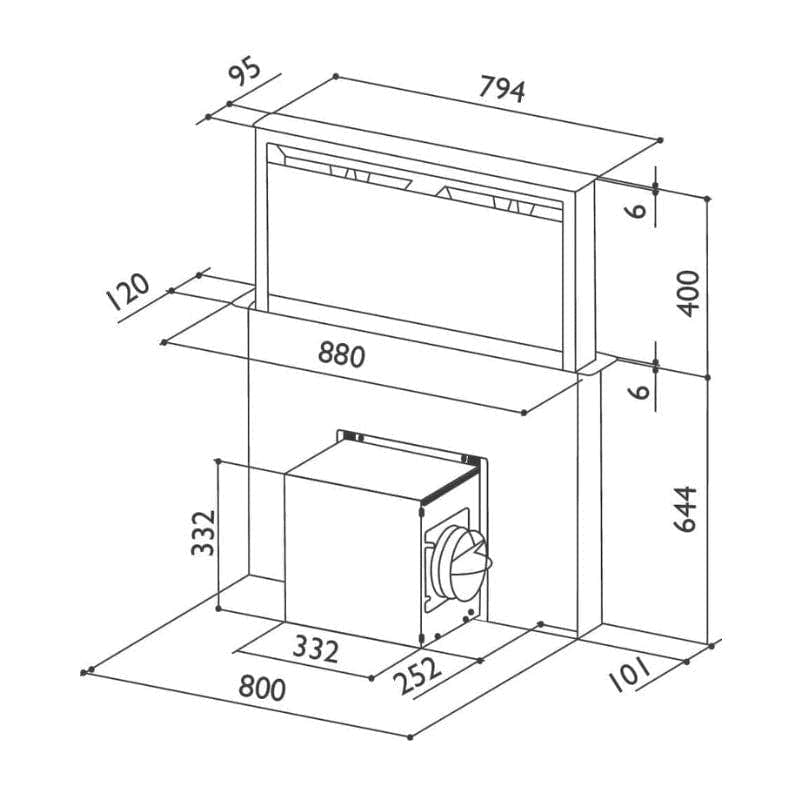 Røroshetta Monteringssett Fabula RørosHetta Tilbehør ventilasjon RO-9381