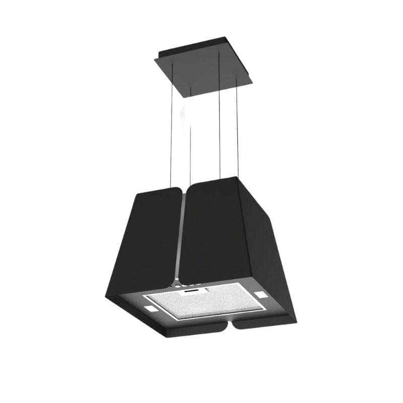 RørosHetta Sheen Fritthengende Ventilator Svart / 43cm / Resirkulasjon RørosHetta Kjøkkenvifte RO-403687