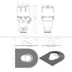 RørosHetta Takvifte for takpapp/shingle 11°–45°