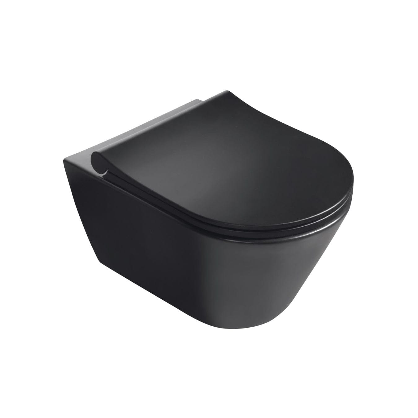 Sanipro Aquaform Rimless Vegghengt Toalett Svart matt Sanipro Vegghengt toalett SA-10018
