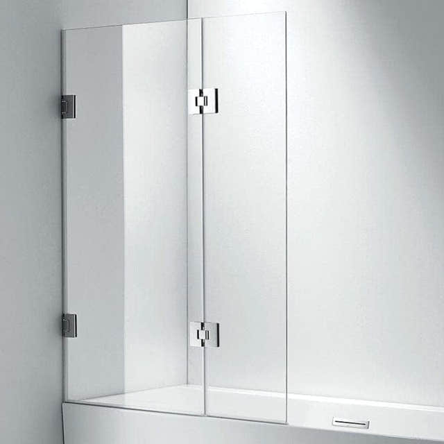 Sanipro Badekarvegg Style Duo 105 - 8mm glass Krom / 105cm / Klart glass Sanipro Badekarvegg SA-10020