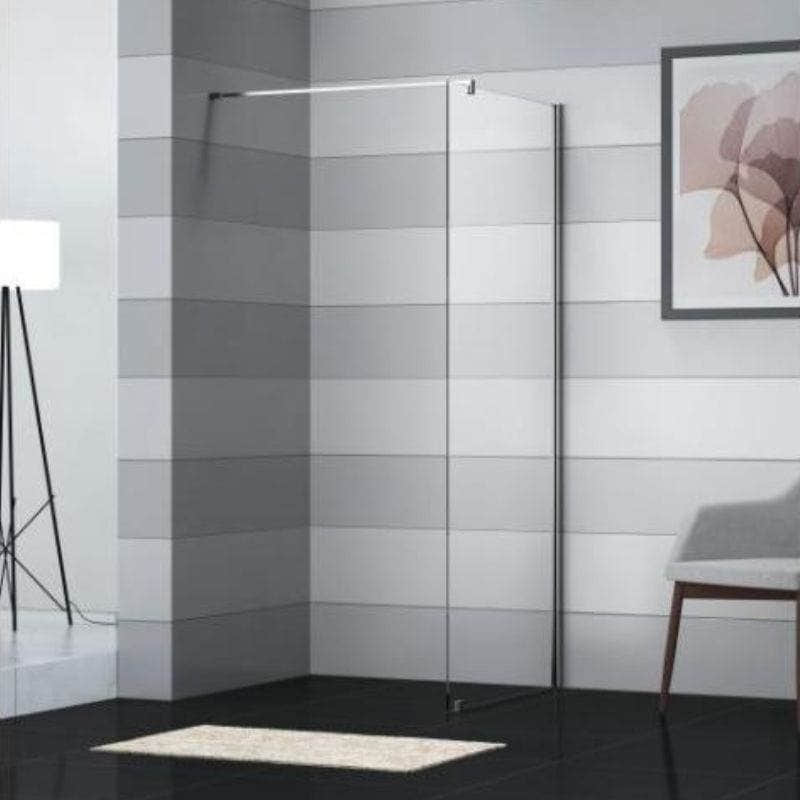 Sanipro Fastfelt SAFE-COLLECTION 50-100 Krom / 50cm / Laminert glass Sanipro Dusjvegg SA-10128