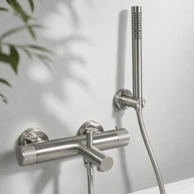 Sanipro FLOW Badekararmatur Børstet stål Sanipro Badekararmatur SA-20089