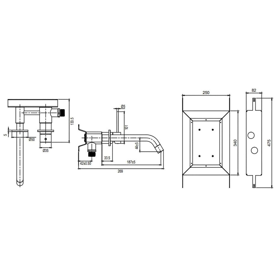 Scandtap Harmonized 1 Servantbatteri innbygging Scandtap Blandebatteri innbygging