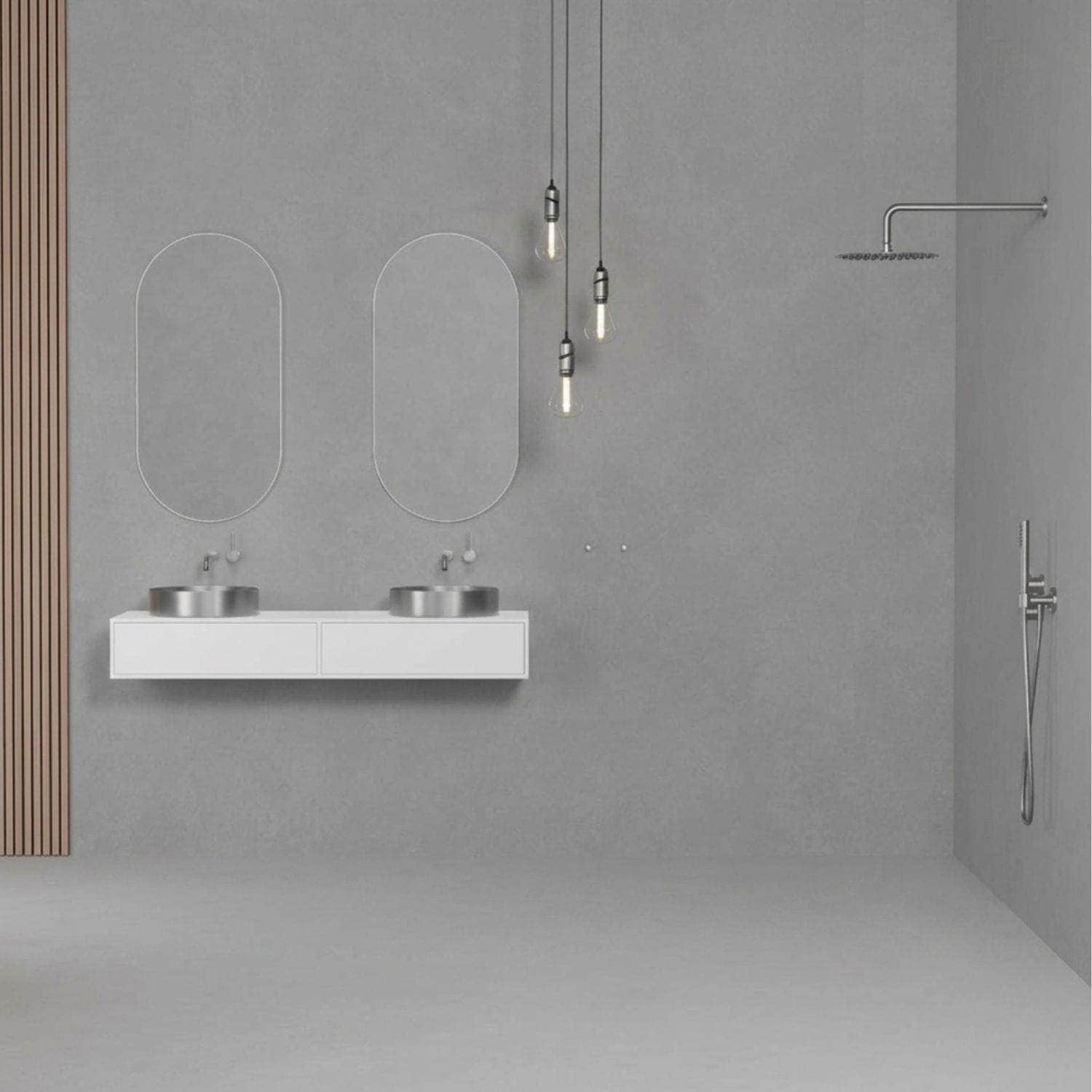 Scandtap Harmonized 2x Takdusj Innbygging Scandtap Blandebatteri innbygging