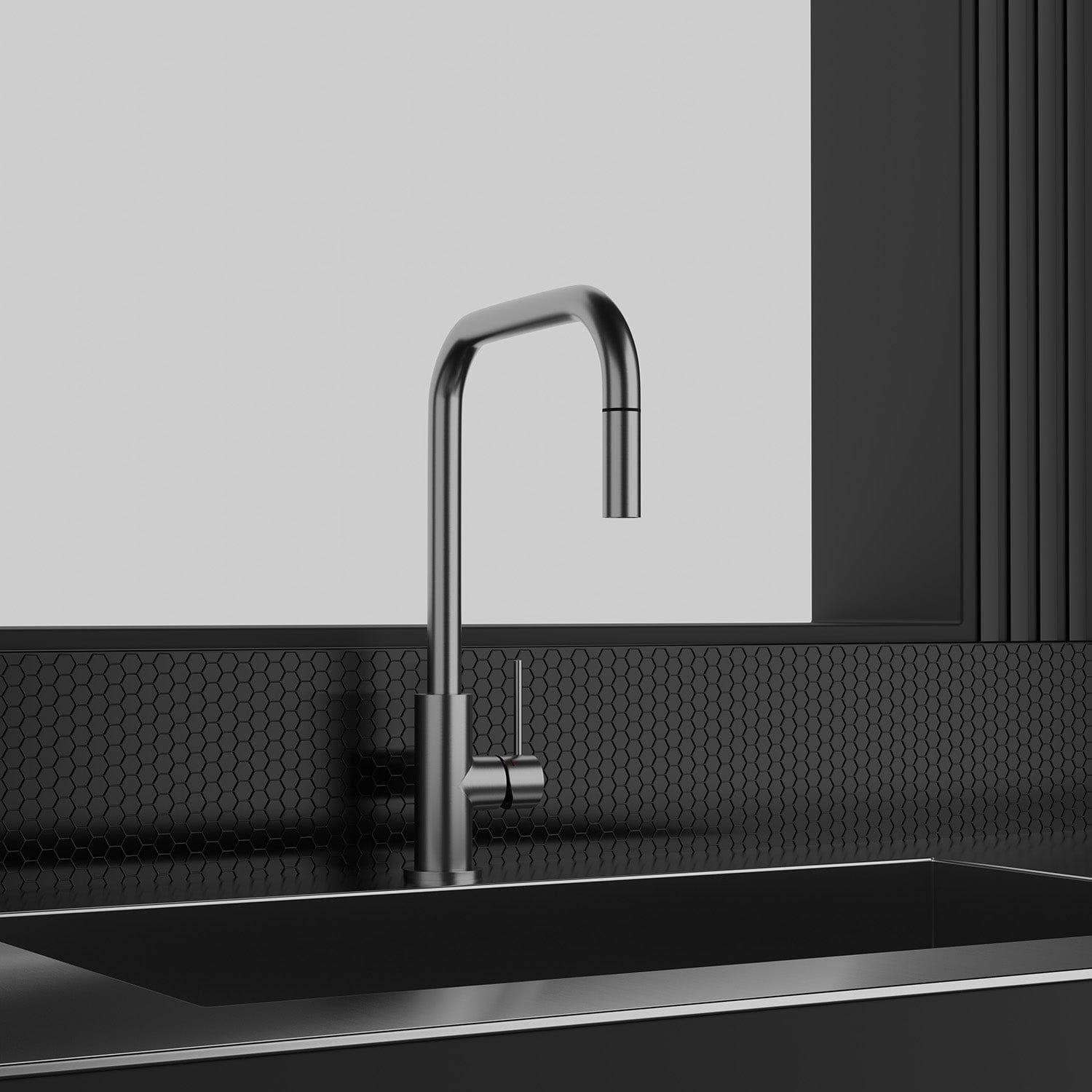Scandtap Steel Accent Square Kjøkkenbatteri Scandtap Kjøkkenarmatur