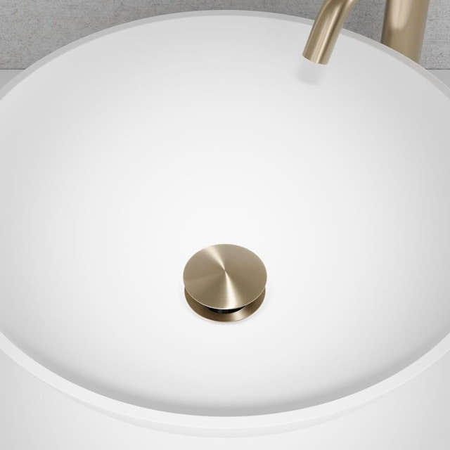 Scandtap Steel Bunnventil Pop-up universal Duo Champagne Scandtap Bunnventil SC-10914