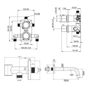 Scandtap Steel Harmonized 4 Badekararmatur
