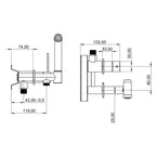 Scandtap Steel Harmonized B Bidetbatteri