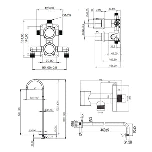 Scandtap STEEL Harmonized Bliss 3 Badekarpakke