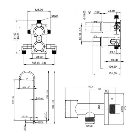 Scandtap Steel Harmonized Bliss 4 Badekarpakke