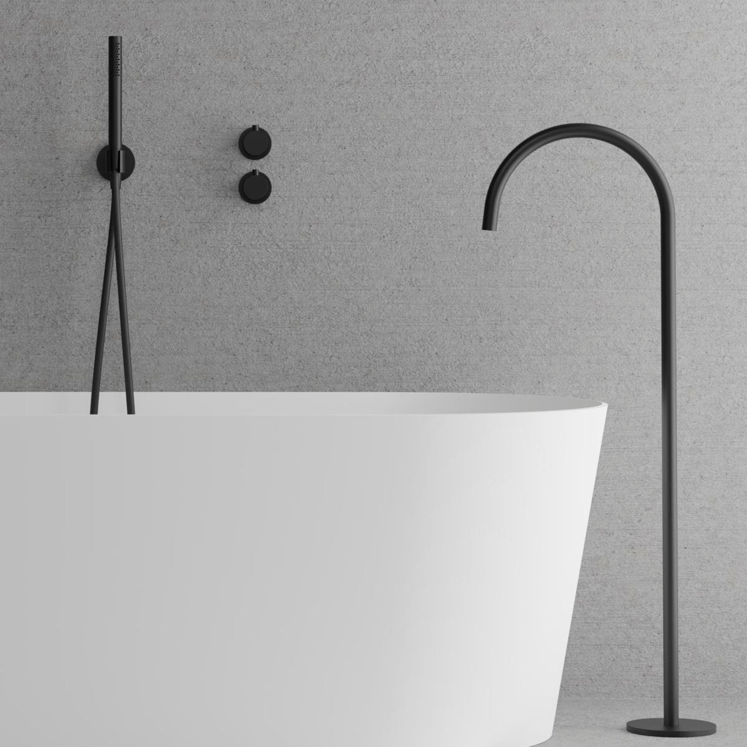 Scandtap Steel Harmonized Bliss 4 Innbygging Dusj Black Scandtap Blandebatteri innbygging SC-21422