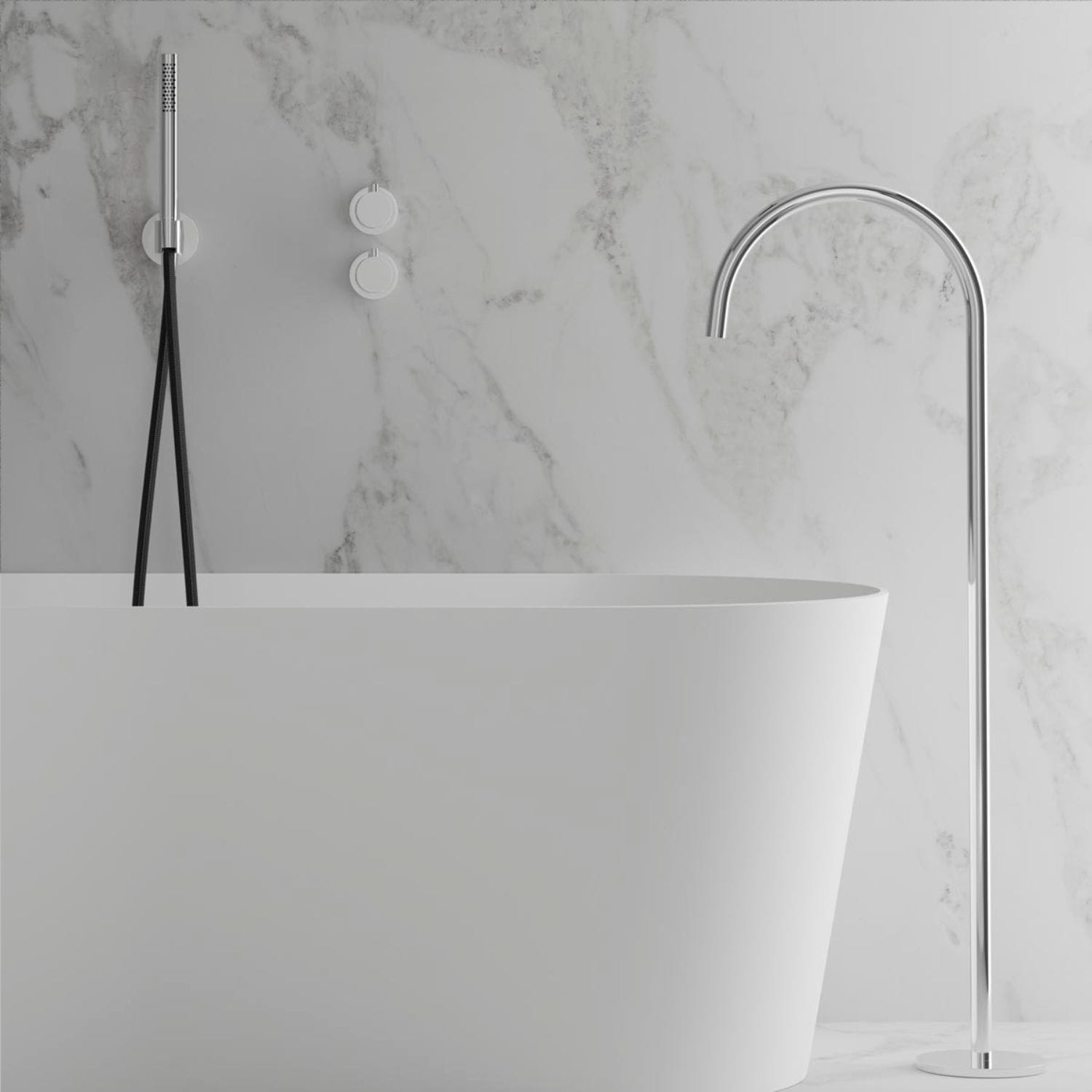 Scandtap Steel Harmonized Bliss 4 Innbygging Dusj Classic Scandtap Blandebatteri innbygging SC-21429