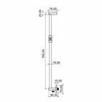 Scandtap STEEL Harmonized Dusjstang