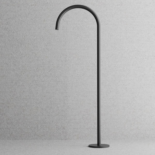 Scandtap Steel Harmonized Gulvmontert Badekartut Black Scandtap Tilbehør blandebatteri SC-21172