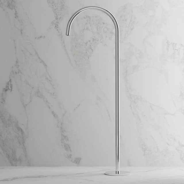 Scandtap Steel Harmonized Gulvmontert Badekartut Classic Scandtap Tilbehør blandebatteri SC-21179