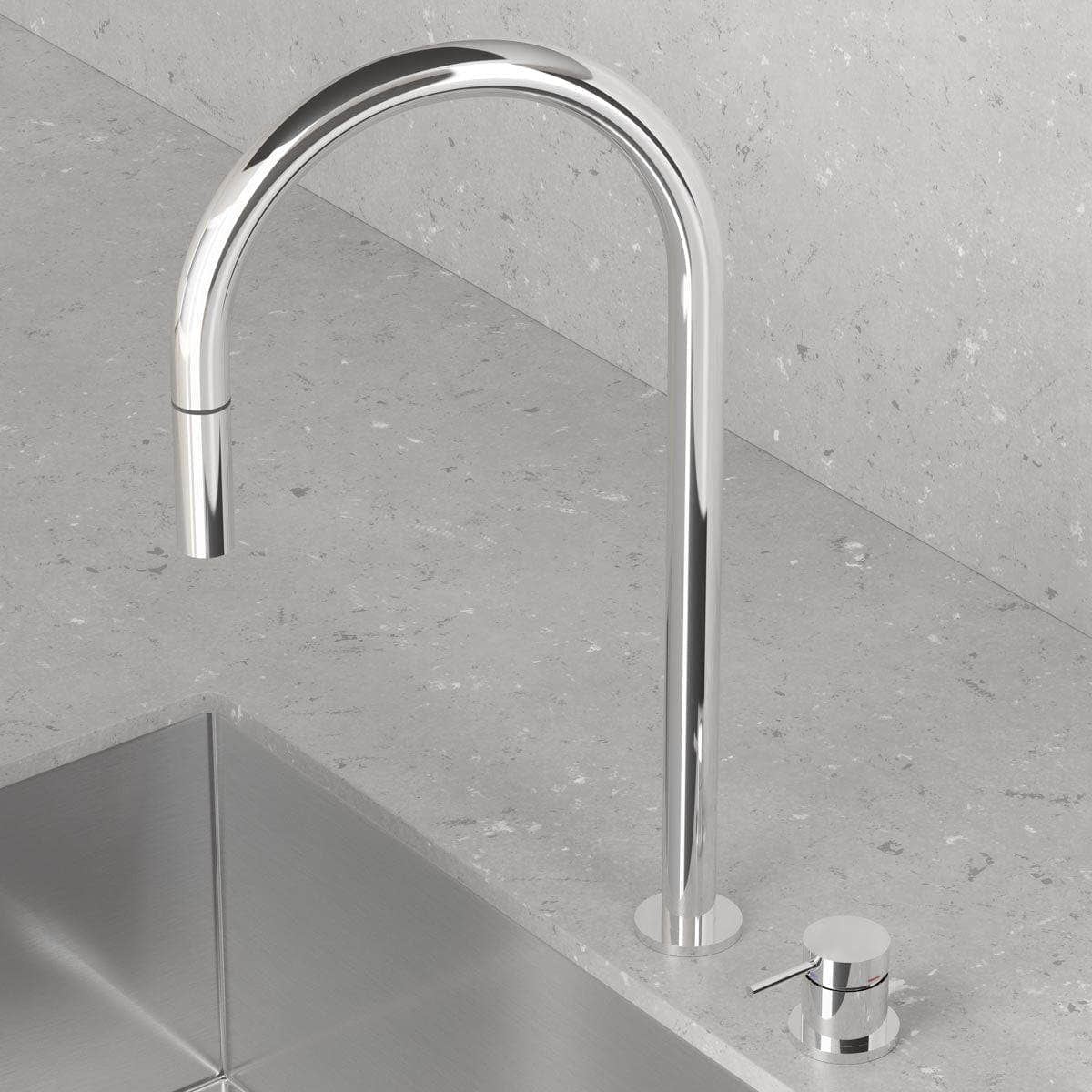 Scandtap Steel Harmonized K2P Kjøkkenbatteri Classic Scandtap Kjøkkenarmatur SC-30149