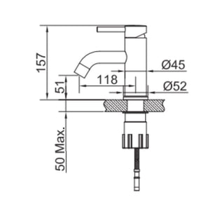Scandtap Steel Wave Servantbatteri