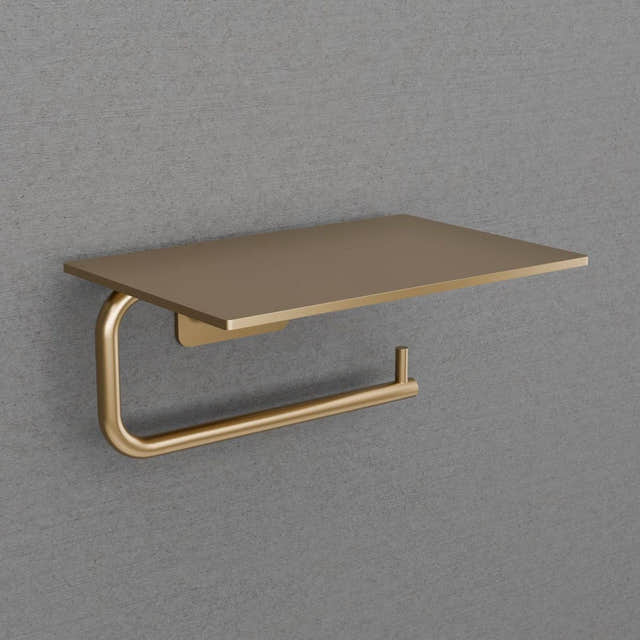 Scandtap Style Toalettrullholder med Hylle Champagne Scandtap Toalettrullholder SC-15097