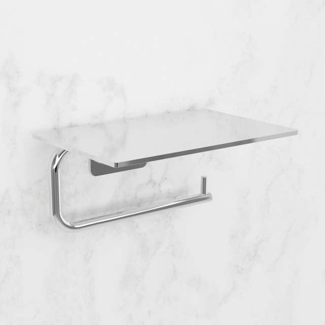 Scandtap Toalettpapirholder med Hylle Classic Scandtap Toalettrullholder SC-15094