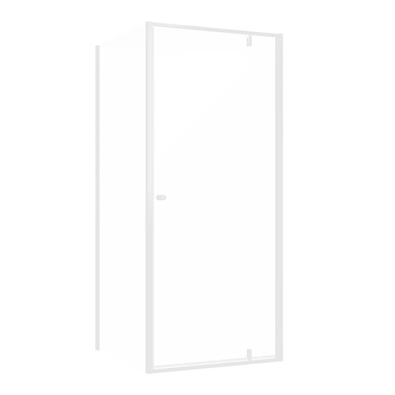 Sealskin Contour Dusjhjørne Kombi (vegg+dør) - Pivotdør Hvit matt / 90x90cm / Klart glass Sealskin Dusjhjørne CO-CD180906025100