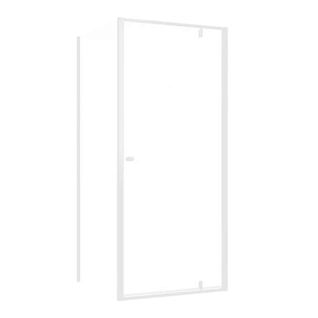 Sealskin Contour Dusjhjørne Kombi (vegg+dør) - Pivotdør Hvit matt / 90x90cm / Klart glass Sealskin Dusjhjørne CO-CD180906025100