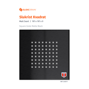 Slidedrain Kvadrat Slukrist