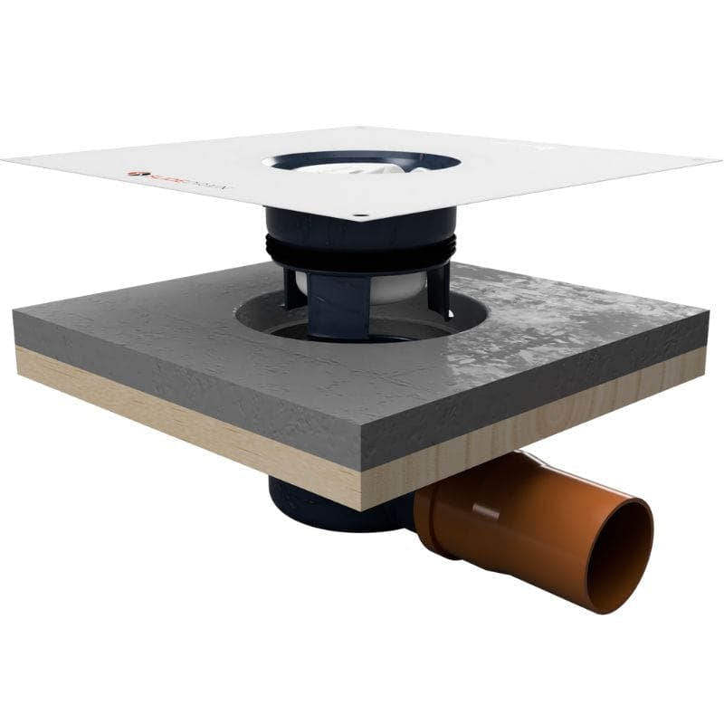 Slidedrain Model 1 Slukoverdel med slukmansjett Slidedrain Gulvsluk GRO-3411003