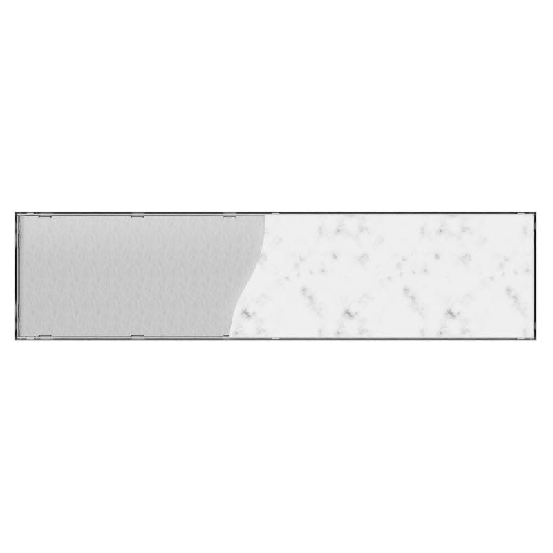 Slidedrain Slukrenne Tile Insert Børstet stål / 797x197mm Slidedrain Slukrenne GRO-3406123