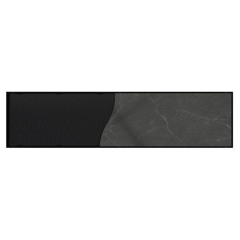 Slidedrain Slukrenne Tile Insert Svart matt / 797x197mm Slidedrain Slukrenne GRO-3406124