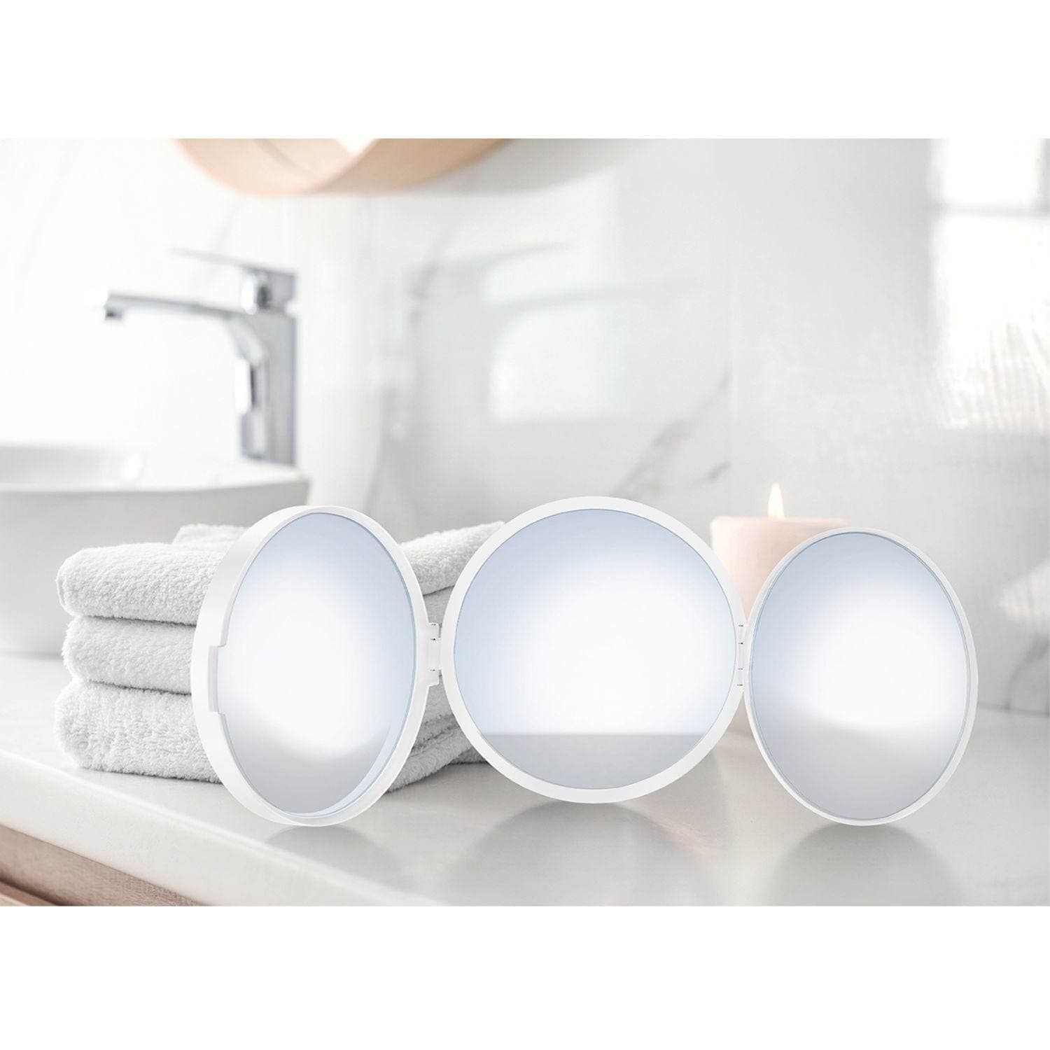 Smedbo 623 reisespeil 3 speilsider - Normal/5x/12x Smedbo Sminkespeil