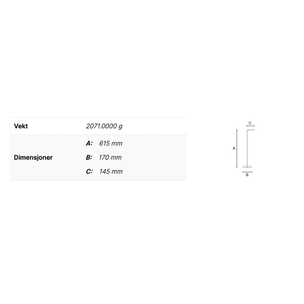 Smedbo 635 Toalettrullholder Gulv