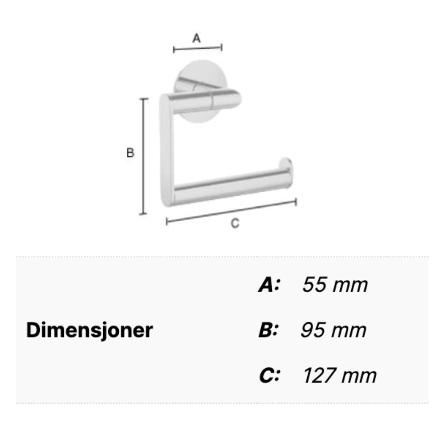 Smedbo Dot 341 Selvklebende Toalettpapirholder Smedbo Toalettrullholder