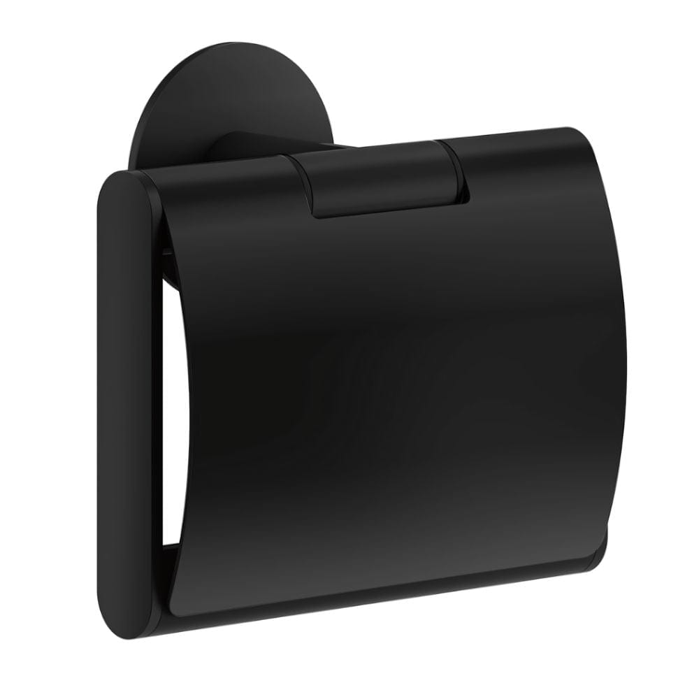 Smedbo Dot 3414 Toalettpapirholder med Lokk Svart Smedbo Toalettrullholder SM-TB3414