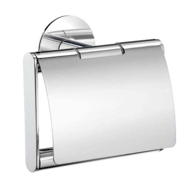 Smedbo Dot 3414 Toalettrullholder Selvklebende, med lokk Krom Smedbo Toalettrullholder SM-TK3414