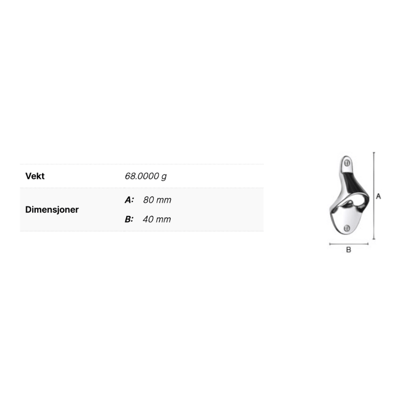 Smedbo FK970 Korkåpner Krom Krom Smedbo Diverse baderomstilbehør SM-FK970