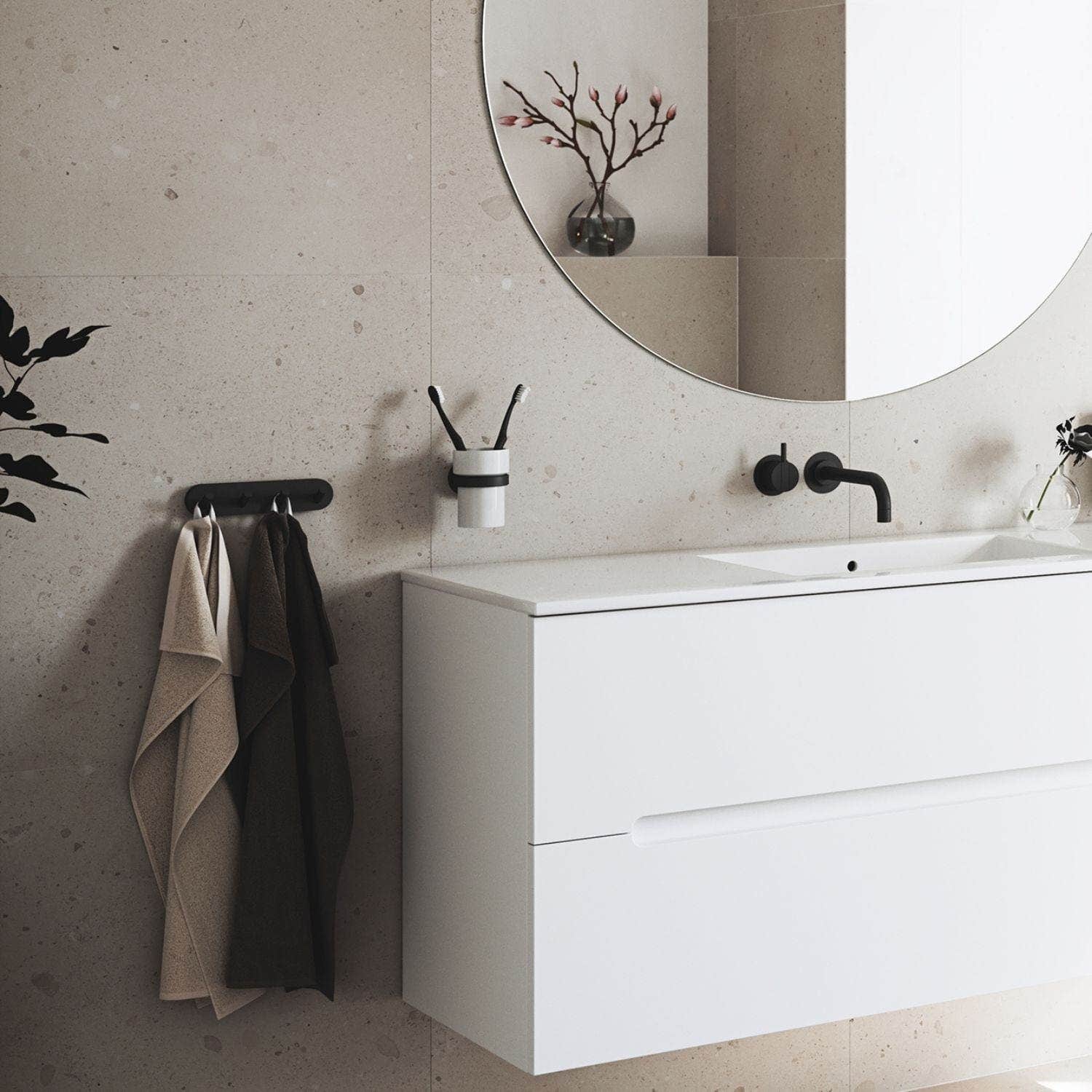 Smedbo Home 343P Tannbørsteholder - kan limes Smedbo Tannbørsteholder