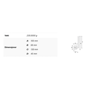 Smedbo ICE OK320 Reserverullholder