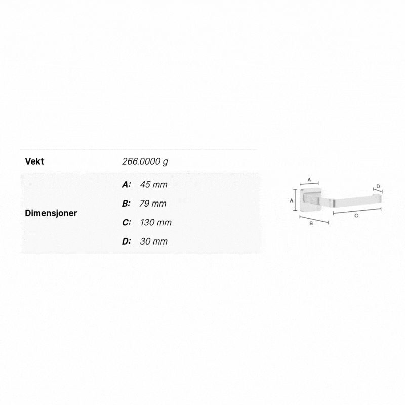 Smedbo OK3411 ICE Toalettpapirholder Krom Smedbo Toalettrullholder SM-OK3411