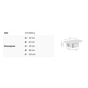 Smedbo ICE OK442P Såpekopp vegg